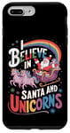 iPhone 7 Plus/8 Plus Christmas Unicorn Lover I Believe In Santa And Unicorns Case