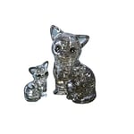 HCM - 59127 - Crystal Puzzle - Paire De Chats - 49 Pièces