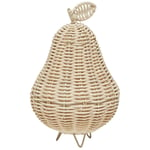 OYOY Päron Rattan Night Light | Vit | 0