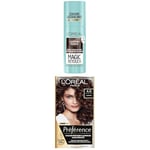 L’ORÉAL PARIS - Kit de Coloration Cheveux Permanente et Retouche Racine - Châtain - Camoufle les Cheveux Blancs Entre Deux Colorations - Spray Instantané Magic Retouch + Préférence