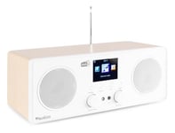 FYNDHÖRNAN: Audizio Bari WIFI Internet stereo radio med DAB+, vit, Internetradio audizio Bari vit färg