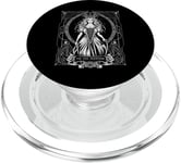 High Priestess Tarot Card Graphic Occult Witchcraft Fortune PopSockets PopGrip for MagSafe