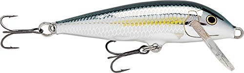 Rapala CountDown Lure with Two No. 7 Hooks, 1.5-2.4 m Swimming Depth, 7 cm Size, Bleak