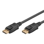 goobay 64857 Câble DisplayPort 2.1 / Résolution 8K à 60Hz / Câble de connexion pour PC de gaming / PS5 / Blindé / 1M