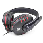 RS PRO On-Ear Headset Jack Connector Black Wired Red