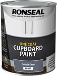 Ronseal One Coat Cupboard Gloss Paint Wood Furniture Doors 750ml - Cobalt Grey