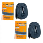 27.5" Bike Inner Tube Continental MTB 27.5x1.75-2.5" 42mm Presta Black x2