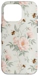 Coque pour iPhone 16 Pro Rose florale esthétique