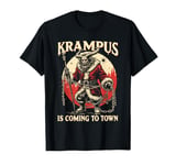 Krampus Is Coming To Town Christmas Monster Men Women Kids T-Shirt