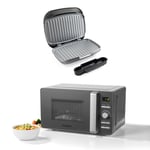 Salter Cosmos Digital Microwave Health Grill Set Non-Stick Griddle Drip Tray