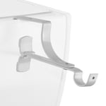 2 Supports de tringle sans perçage pour coffre de volet roulant (Blanc)