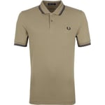 T-shirt Fred Perry  Polo Twin Tipped M3600 Marron Clair