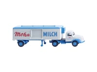 Wiking 052004 H0 Trucks Modell Magirus S3500 Släpvagn Med Kylbox Moha-Milk