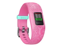 Garmin Vívofit Jr 2 - Disney Princess - Aktivitetspårare Med Band - Silikon - Rosa - Handledsstorlek: 130-175 Mm - Bluetooth - 24.1 G