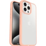 Otterbox Sleek Série Coque pour iPhone 15 Pro Max, Antichoc, Anti-Chute, Ultra-Mince, Protection Fine, testé Selon Les Normes Militaires, Transparent/Pêche, Livré sans Emballage