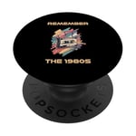 Cassette de musique rétro années 80 années 80 pour homme et femme PopSockets PopGrip Adhésif