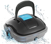 WYBOT Robot pour Piscine Hors Sol - Autonomie de 100 Minutes, Aspirateur de Piscine Entièrement Automatique pour Piscines Hors-Sol et Encastrées Jusqu'à 80 m²