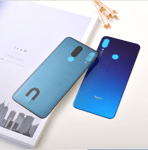 Vitre Arriere Xiaomi Redmi Note 7 Pro - Bleu Aurora + Adhesif