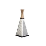 LEGNOART - TWIST - Râpe pyramidale multifonction - 120 x 120 x H.310 mm - acier inoxydable - frêne naturel et base anti-dérapante