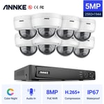 Annke - Kit vidéosurveillance 8CH 1080p nvr +8 caméras dome extérieur vision nocture 30m – sans disque dur