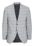 JACK & JONES Men's Jprfranco Blazer Sn Suit Jacket, Griffin/Checks: Super Slim fit, 46R