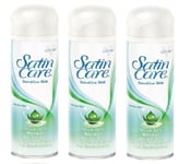 3 X Gillette Satin Care Shave Gel With Aloe Vera For Sensitive Skin 200ml