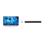 Sony A75K 65" 4K OLED Google TV + Bravia Theatre Bar 8 – 5.0.2 Dolby Atmos Soundbar -tuotepaketti