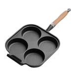 SOGA 4 Mold Cast Iron Breakfast Fried Egg Pancake Omelette Fry Pan - Frying Pans - ZPaiB6