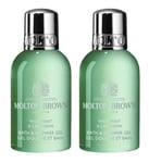 Molton Brown WILD MINT & LAVANDIN Bath & Shower Gel/Body Wash  Duo: 2 x 50ml