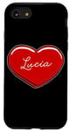 iPhone SE (2020) / 7 / 8 Hand Drawn Heart Lucia - First Name Hearts I Love Lucia Case