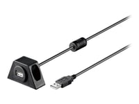 Goobay - Usb-Forlengelseskabel - Usb (Hann) Til Usb (Hunn) - Usb 2.0 - 1.2 M - Svart