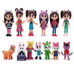 Gabby's Dollhouse, Meow-Mazing Mini Figures 14-Pack, Kids PVC Toys