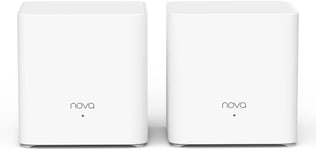 Nova Mesh MX3 (2 Paquets) - Répéteur Wi-FI Mesh Intelligent AX1500, Mesh Wi-FI avec Couverture de 2 à 3 pièces, Répétidor Wi-FI 6 avec 2 Ports Gigabit par Unité, Configuration Facile