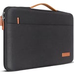 DOMISO 11 pouces Housse pour ordinateur portable en toile pour portable ordinateur portable Sac de transport Sac à main pour ordinateurs portables 11,6"MacBook Air / 12,3"Microsoft Surface Pro 4,Noir