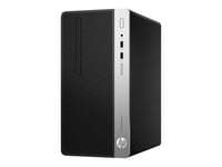 HP ProDesk 400 G5 - Micro-tour - 1 x Core i5 8500 / 3 GHz - RAM 4 Go - HDD 500 Go - graveur de DVD - UHD Graphics 630 - GigE - Win 10 Pro 64 bits - moniteur : aucun - clavier : Français