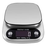 HIGHKAS Lightweight Digital Kitchen Food Scale 10Kg/1g stainless steel weighing Postal Electronic Scales Measuring tools weight Balance Scales (Color : Black) 1125 (Color : Black)