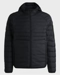 BOSS Green Thor 2 Mens Water-Repellent Padded Jacket with Decorative Reflective Details - Dark Blue - Size Large