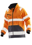 Jobman 1190 Varseljacka Windblocker HiVis Orange/Svart Klass 2/3 Strl: S