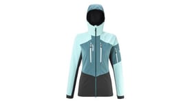 Veste softshell femme millet m white shield noir bleu