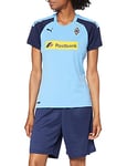 Puma BMG Away Replica Women with Sponsor Maillot Femme, Team Light Blue/Peacoat, FR : S (Taille Fabricant : S)