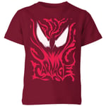 Venom Carnage Kids' T-Shirt - Burgundy - 3-4 ans - Burgundy