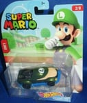 MATTEL SUPER MARIO BROS. COLLECTOR HOT WHEELS LUIGI #2 OF 8, NEW