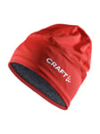 Craft Nor Adv Windblock Fleece Hat langrennslue Bright Red-White 1914218-430900 S/M 2023