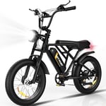 HITWAY vélo électrique 20 E-Bike Noir,Vélos à Assistance,Batterie 18Ah, Écran LCD, pompe à vélo gratuite - Neuf