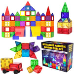 Desire Deluxe Magnetic Building Blocks Tiles STEM Toy Set 57PC – Kids Learning E