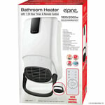 NEW BATHROOM FAN HEATER WITH REMOTE CONTROL TIMER COLD WARM HOT WALL MOUNTED UK