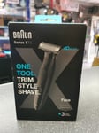 Braun Series XT3 Shaver - 4D One Tool Shave Trim Style - Mens Shaver - New