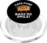 Cake Puns Bake Me Smile Funny Food Pun PopSockets PopGrip for MagSafe