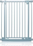 Safetots Barrière de sécurité Extra Haute Elite, 71cm - 80cm, Gris Mat, Extra Haute de 100cm de Hauteur, Barrière d'escalier à Fixation par Pression, Barrière de sécurité pour bébé pour Portes