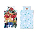 One Piece Single Duvet Cover Set Toei Animation Anime Manga Reversible Bedding